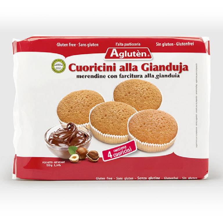 AGLUTEN CUORICINI GIANDUJA150G